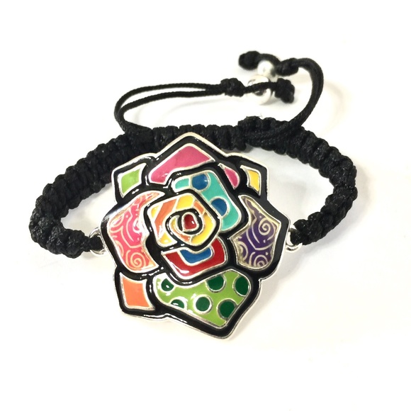 Rose Beacelet. ( colors inspired by the artist Brito).  NEW ITEM - Picture 1 of 2